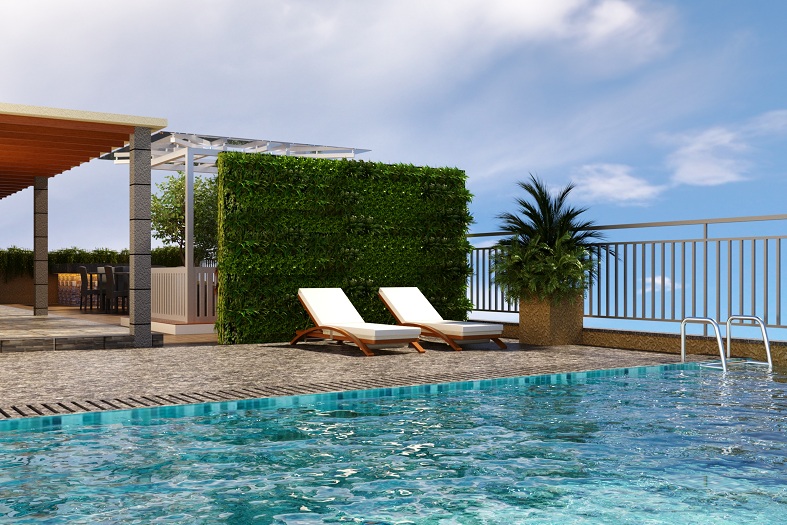 Skyline The One rooftop swimming pool