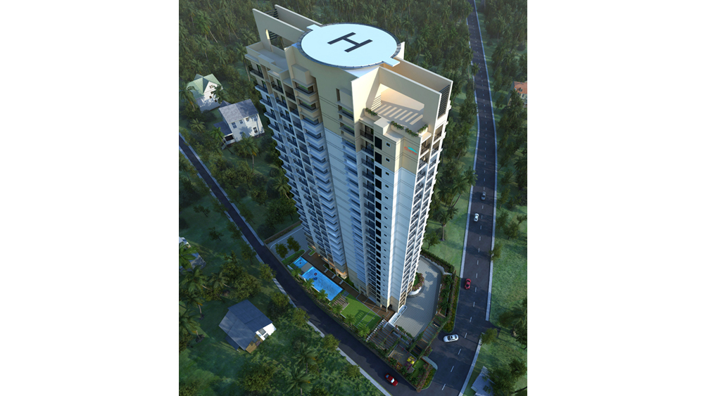 skyline exotica elevation helipad in apartment