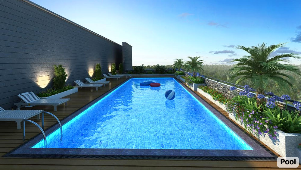 Skyline cambridge pool area