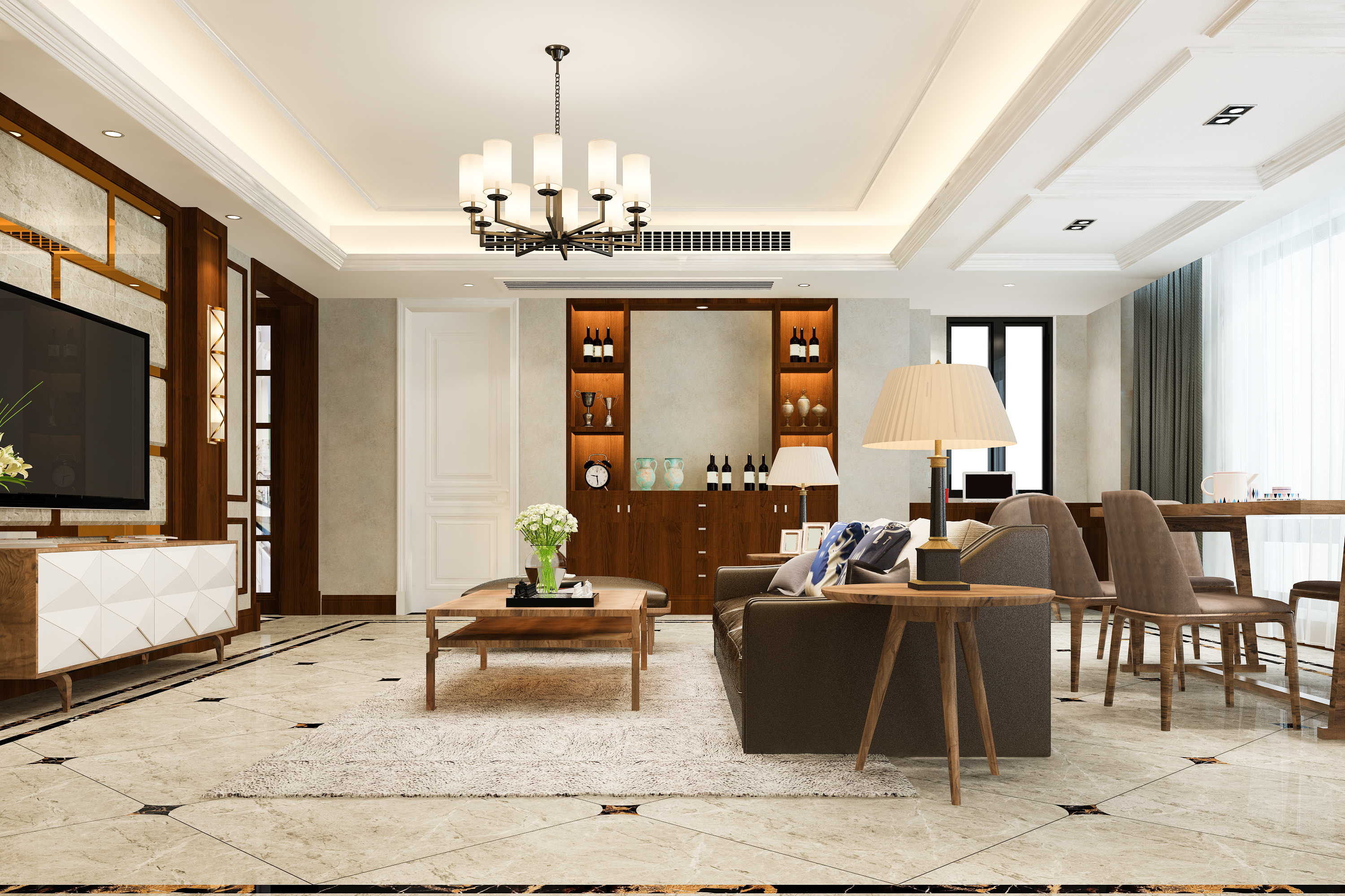 skyline interior services living room